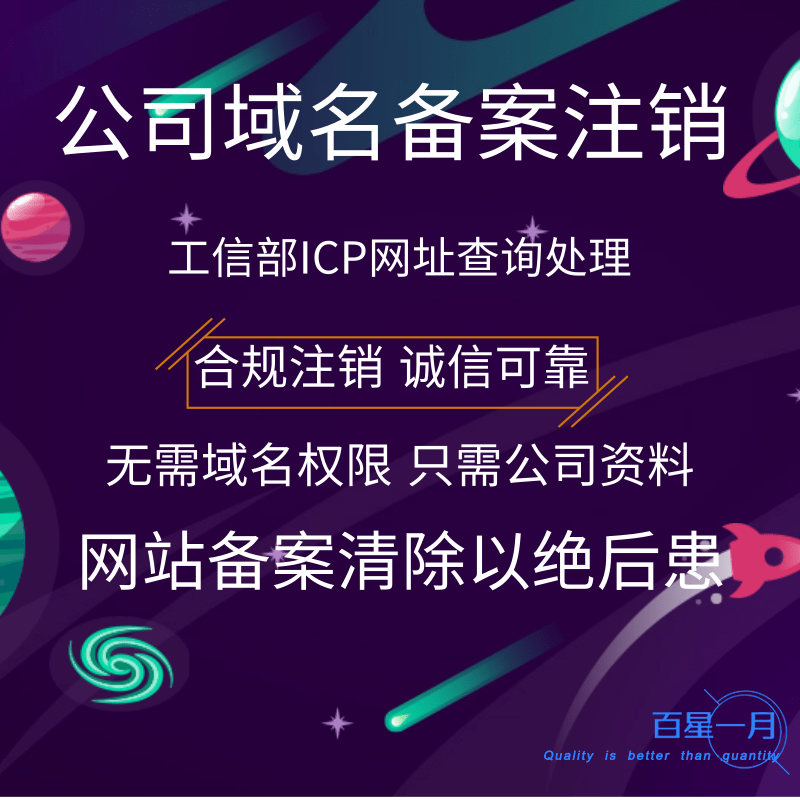 公司网站域名备案注销 工信部ICP网址查询处理 合规注销 诚信可靠 无需域名权限 只需公司资料 网站备案清除以绝后患